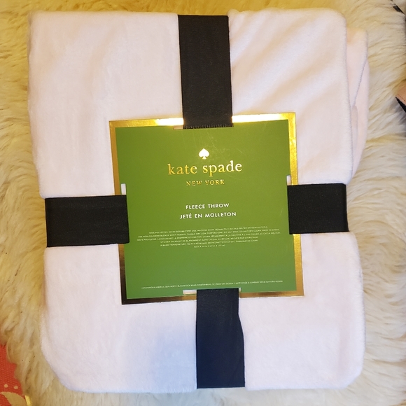 Kate Spade New York Fleece Throw NWT - Picture 2 of 6
